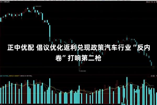 正中优配 倡议优化返利兑现政策汽车行业“反内卷”打响第二枪